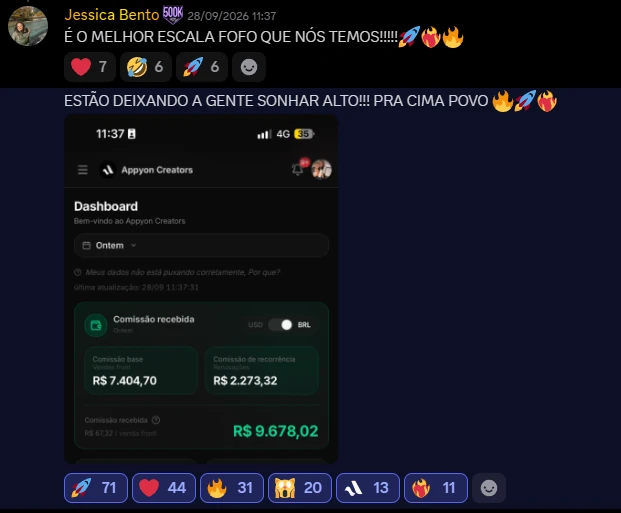 Print de resultado de aluno