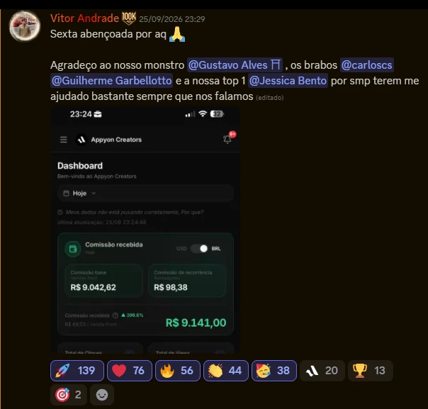 Print de resultado de aluno