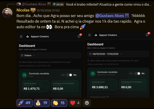 Print de resultado de aluno