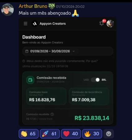 Print de resultado de aluno